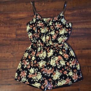 Cute floral overalls